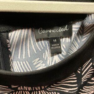 Pink and black dress